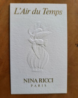 Carte Ricci L'Air Du Temps - Profumeria Moderna (a Partire Dal 1961)