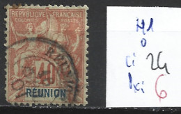REUNION 41 Oblitéré Côte 24 € - Used Stamps