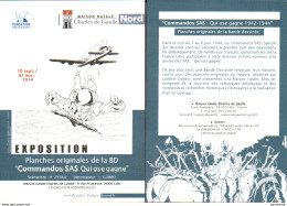 GOBBO : Carte Annonce Exposition COMMANDO SAS - Postcards