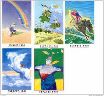 CABANES : Lot 5 Carte Postale ESPACE 1901 - Cartoline Postali