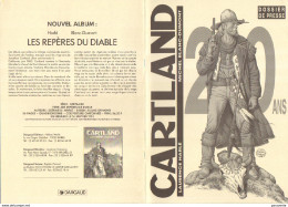 BLANC DUMONT Dossier Presse 20 ANS De CARTLAND - Dossiers De Presse