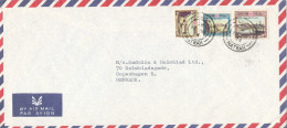 Oman Air Mail Cover Sent To Denmark 16-3-1974 Topic Stamps - Oman