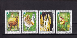 LI02 Romania 1995 European Nature Conservation Year Full Set Used Stamps - Usado