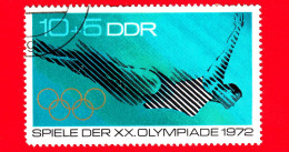 GERMANIA - DDR - Usato - 1972 - Sport - Giochi Olimpici - Monaco - Immersione - Diving - 10+5 - Gebraucht