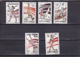 LI02 Romania 1991 Gymnastics Full Set Used Stamps - Usado