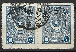 TURQUIE    -    1923 .  Y&T N° Paire Du 678a Oblitérés. - Usados