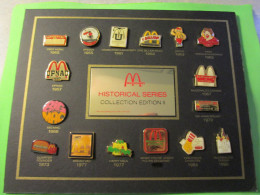 16 Pin's Mac Do McDonald's Historical Series Collection Edition II (Avec Plaque) - NSP64 - McDonald's