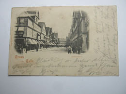 CELLE , Strasse , Schöne Karte  Um  1898 - Celle