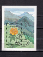 LI02 Kyrgyzstan 1994 Flowers Used Mini Sheet - Kirgisistan