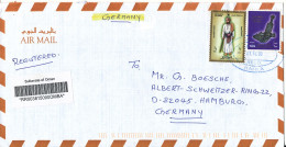 Oman Registered Air Mail Cover Sent To Germany 2-11-2000 - Omán