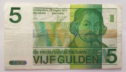 Paesi Basi 5 Gulden 1973 P-95a VF (B/78 - 5 Florín Holandés (gulden)