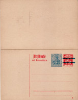 GERMANY WEIMAR REPUBLIC 1921 POSTCARD  MiNr P 139 I UNUSED - Cartes Postales