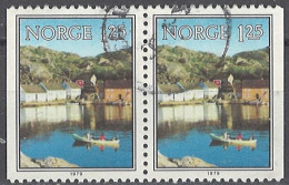 Norwegen Norway 1979. Mi.Nr. 796 D/D Pair, Used O - Oblitérés