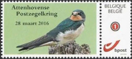 Mystamp/Duostamp** Hirondelle De Cheminée/Boerenzwaluw/Rauchschwalbe - Attenhovense Kring - Timbre Foncé / Donkere Zegel - Swallows