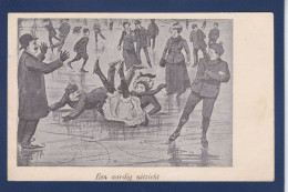 CPA Patinage Patins à Glace Illustrateur Femme Woman Non Circulée érotisme - Pattinaggio Artistico