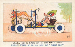 Illustrateur - Mich - Charley Fait De L'Auto Sur Sa Sans HP Lièvre - Mich