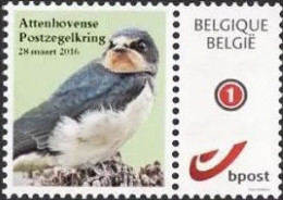 Mystamp/Duostamp** - Hirondelle De Cheminée / Boerenzwaluw- Attenhovense Kring - Timbre Clair / Zegel Lichte Kleur - Postfris