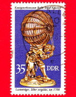 GERMANIA - DDR - Usato - 1976 - Artigianato Di Lusso - Portatore In Argento Dorato (1700 Circa) - 35 - Gebraucht