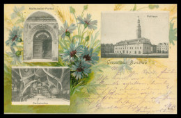 * Pologne * Poland * Gruss Aus Bunzlau - Rathskeller Rathaus Portal - Gruß - Edit. Alwin WENDE - Vers Compiègne 1900 - Pologne