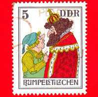 GERMANIA - DDR - Usato - 1976 - Fiabe Dei Fratelli Grimm - Tremotino - Il Mugnaio E Il Re - Rumpelstilzchen - 5 - Gebraucht