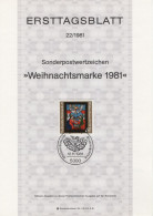Germany Deutschland 1981-22 Weihnachtsmarke, Weihnachten Christmas Weihnachten, Canceled In Bonn - 1981-1990
