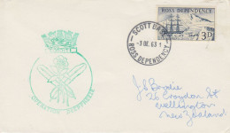 Ross Dependency  HMNZS Rotoiti "Deep Freeze" Ca Scott Base 3 DEC 1963 (SR194) - Navi Polari E Rompighiaccio