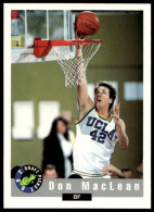 44 Don MacLean - Detroit Pistons - Carte NBA 1992 Classic Draft Picks Basketball - Otros & Sin Clasificación