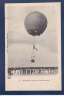 CPA Aviation Montgolfière Ballon Rond Circulée Chalons - Mongolfiere