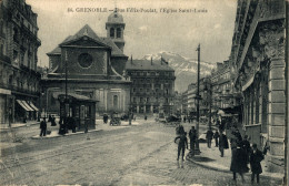 N43 - 38 - GRENOBLE - Isère - Rue Félix-Poulat, L'Église Saint-Louis - Grenoble