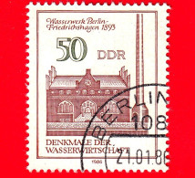 GERMANIA - DDR - Usato - 1986 - Tecnologia Dell'acqua - Acquedotto, Berlino (1893) - 50 - Usati