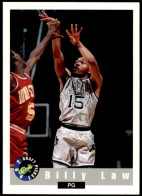 88 Billy Law - Colorado Buffaloes - Carte NBA 1992 Classic Draft Picks Basketball - Altri & Non Classificati