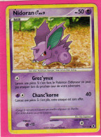 Carte Pokemon 2009 Platine Rivaux Emmergeants 72/111 Nidoran 50pv Usagée - Platine