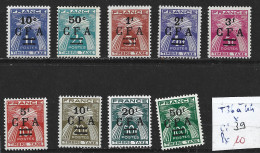 REUNION TAXE 36 à 44 * Côte 39 € - Timbres-taxe