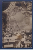 CPA Aviation Montgolfière Ballon Rond Non Circulée Paris Exposition Carte Photo - Globos