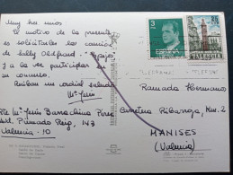 Plan Sur De Valencia Circulado Sobre Postal - Liefdadigheid