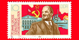 GERMANIA - DDR - Usato - 1987 - 70° Anniversario Rivoluzione Socialista D'ottobre - Lenin -10 - Usati