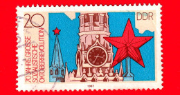 GERMANIA - DDR - Usato - 1987 - 70° Anniversario Rivoluzione Socialista D'ottobre - Palazzo Del Cremlino, Stella Rossa - - Oblitérés