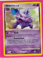 Carte Pokemon 2009 Platine Rivaux Emmergeants 74/111 Nidorino 80pv Bon Etat - Platine