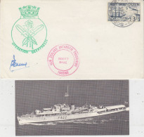 Ross Dependency HMNZS Rotoiti "Operation Deep Freeze" Signature + Card Ca Scott Base 12 OCT 1963 (SR199) - Expéditions Antarctiques