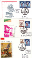 RELIGION HL. LEOPOLD 3, X3  COVER FDC  1985  AUSTRIA - FDC