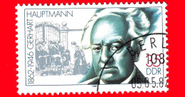 GERMANIA - DDR - Usato - 1987 - Personaggi Illustri - Gerhart Hauptmann (1862-1946), Nobel - 35 - Used Stamps