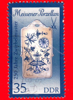 GERMANIA - DDR - Usato - 1989 - Porcellane Di Meissen - Tagliere Per Pane (1855) - 35 - Oblitérés