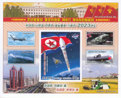 2024 North Korea Stamps The Ninth Session Of The 8th Congress Of The Workers' Party Of Korea IMPERF S/S - Corée Du Nord