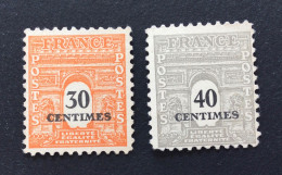 Num. 702 Et 703 Arc De Triomphe . Neufs - 1944-45 Arc De Triomphe