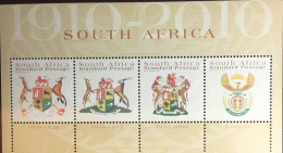 South Africa 2010 Centenary Coat Of Arms Minisheet MNH - Neufs