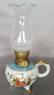 Petite Lampe à Huile Avec Support En Porcelaine - Sonstige & Ohne Zuordnung