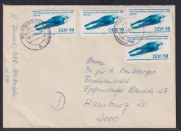 Sport Brief DDR Rennrodel Weltmeisterschaft Wintersport 4x 2923 Schwerin Nach - Invierno
