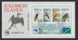 Salomon Inseln Block 15 Tiere Vögel Block Und Satz Je Auf Brief Briefmarken - Islas Salomón (1978-...)