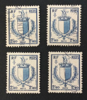 Num. 734 . Armoiries De Metz - 1941-66 Coat Of Arms And Heraldry