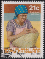 1990 Bophuthatswana ° Mi:ZA-BP 248, Sn:ZA-BP 249, Yt:ZA-BP 248, Sg:ZA-BP 243, Traditional Activities: Basketry - Bofutatsuana